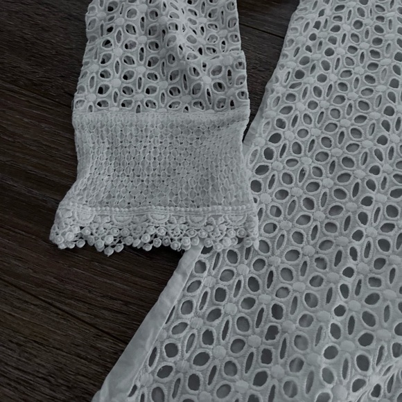 ODADEMAR long sleeve white cover up sz small - Picture 3 of 10